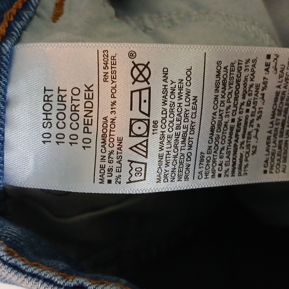 Old Navy Light Medium Wash Power Straight Jeans Size 10 Short - Picture 7 of 7